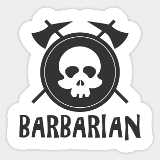 Barbarian Logo Sticker